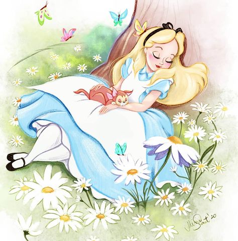 Aline Sant' Anna on Instagram: “Forgive me for the repost, but on days when you face technical difficulties, dominance remains Alice's tranquility.  hehe #Fanart  . . . .…” Sant Anna, Alice In Wonderland Illustrations, Alice In Wonderland Characters, Alice In Wonderland Aesthetic, Alice In Wonderland Disney, Disney Board, Wallpaper Themes, Images Disney, Cute Disney Drawings