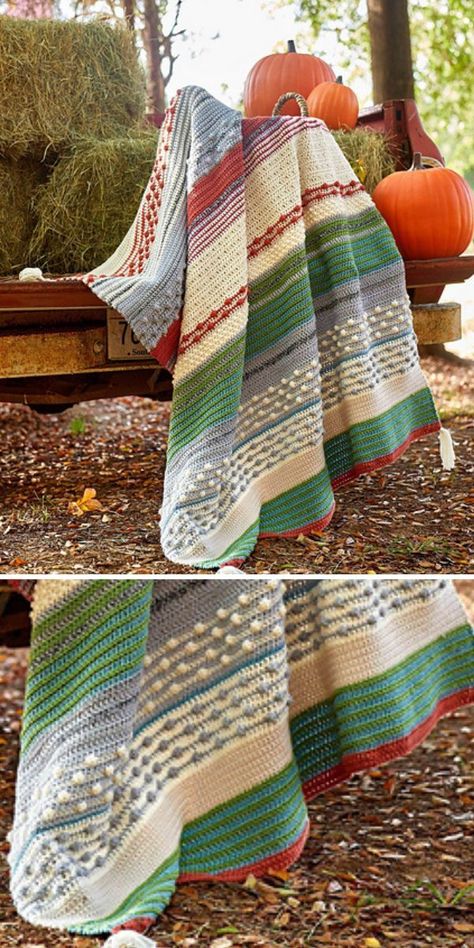 Crochet Sherpa Blanket, Crochet Blanket Patterns With Tassels, Crochet Outdoor Blanket, Scandinavian Crochet Blanket, Contemporary Crochet Blanket, Colorful Crochet Blanket Pattern, Unique Crochet Blanket Patterns, Nordic Crochet Patterns, Feels Like Butta Crochet Patterns