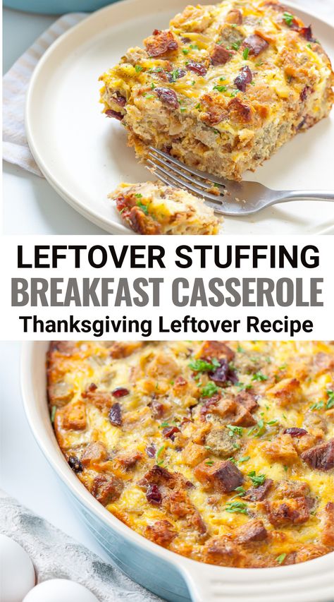 After Thanksgiving Breakfast Ideas, Breakfast Stuffing Casserole, Leftover Stuffing Recipes Breakfast, Breakfast Casserole With Stuffing, After Thanksgiving Breakfast, Thanksgiving Leftover Stuffing Recipes, After Thanksgiving Recipes, Easy Thanksgiving Breakfast Recipes, Recipes For Leftover Stuffing