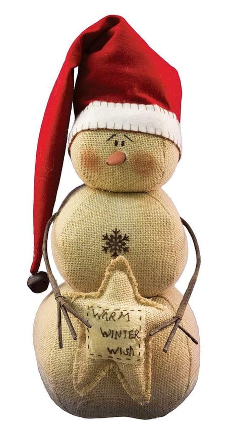 Cute Snowman Ideas to Steal the Holiday Scene Burlap Snowman, Red Top Hat, Snowman With Hat, Sock Snowman, Saint Nick, Winter Wishes, Primitive Snowmen, Indoor Design, Burlap Crafts