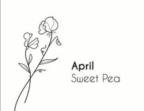 Pea Tattoo, Sweet Pea Tattoo, Forest Ideas, One Line Tattoo, Sweet Pea Flowers, Fairy Forest, Baby Keepsake, Forest Fairy, Line Tattoos