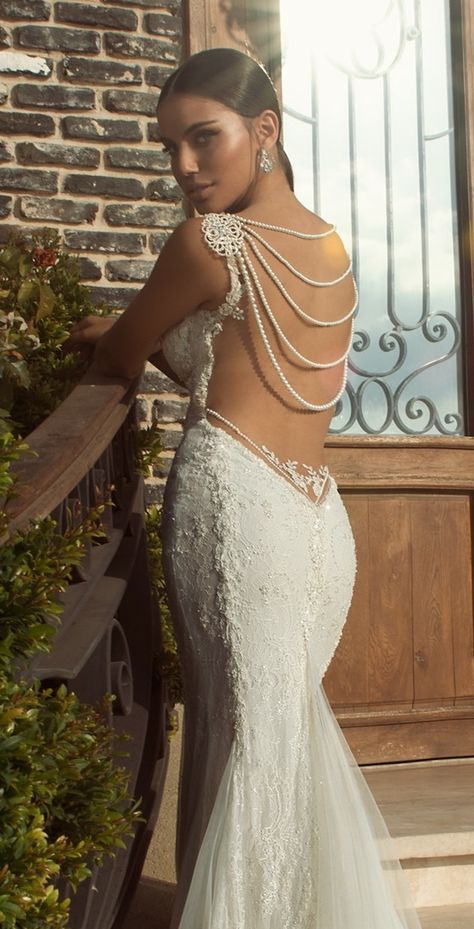 pearl back detail wedding dress | see more from Galia Lahav's stunning new bridal  collection here: http://bridalmusings.com/2013/08/galia-lahav-wedding-dress-2014-the-empress-collection/ Galia Lahav Wedding Dress, Wedding Dresses 2014, Beautiful Wedding Gowns, Stunning Wedding Dresses, A Wedding Dress, Gorgeous Wedding Dress, Beautiful Wedding Dresses, Wedding Attire, Beautiful Gowns