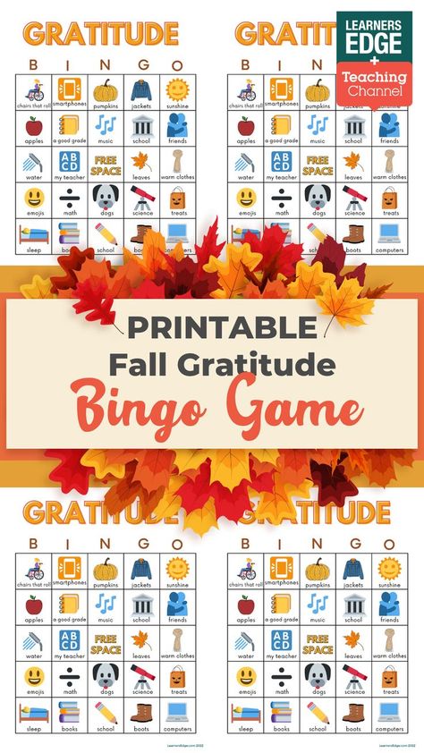 If you are looking for something fun to teach students about gratitude, look no further! Have fun during the season of giving with a gratitude bingo board. Download these printable bingo boards for an easy way to celebrate gratitude. Elementary classroom games. Classroom games. Fun fall classroom games. Gratitude bingo. Fall BINGO boards. Free classroom activities. Gratitude Bingo, Fall Bingo, Bingo For Kids, Gratitude Activities, Fall Classroom, Season Of Giving, Kindergarten Lesson Plans, Bingo Board, Kindergarten Lessons