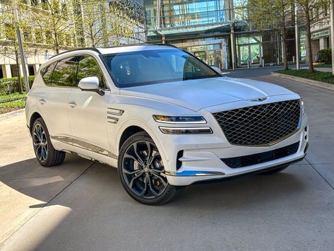 2024 Genesis GV80 3.5T Prestige Signature Review: Sleek, Sophisticated, and Smooth Genesis Gv80 Suv, Genesis Suv, Genesis Gv70, Small Parts Organizer, Large Suv, Luxury Vehicles, 2025 Vision, Capri Blue, Twin Turbo