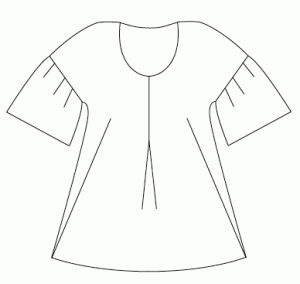 Peasant Top Pattern Free, Chiffon Tops Pattern, Peasant Top Pattern, Patron Top, Sewing Pattern Pieces, Simple Blouses, Sewing Patterns Free Women, Sewing Tops, Free Sewing Pattern