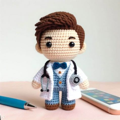 Crochet Doctor, Doctor Doll, Disney Crochet Patterns, Body Structure, Crochet Cat Pattern, Crochet Dolls Free Patterns, Pola Amigurumi, Crochet Baby Toys, Crochet Animals Free Patterns