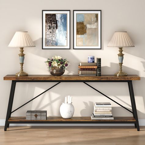 Wooden console table design