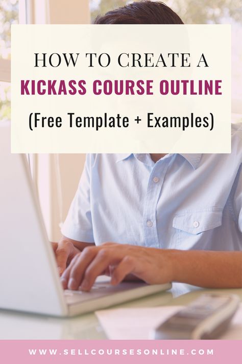 Selling Courses Online, Course Outline Template, Course Outline Design, Online Course Template, Create A Course, Camera Basics, Course Outline, Online Course Design, Course Creation