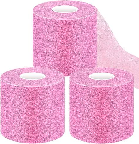 ADMITRY Pre Wrap Tape Athletic,3 Rolls Pink Prewrap Headbands for Hair,Foam Underwrap Sports Wrap Volleyball Bags, Track Bag, Hair Foam, Soccer Hair, Sports Tape, Pre Wrap, Hair Tape, Athletic Hairstyles, Birthday List