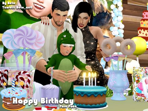 Beto_ae0's Happy Birthday (Pose pack) Ts4 Birthday Poses, Birthday Pose Sims 4, Sims 4 Dinner Party Poses, Sims 4 Birthday Poses, Sims 4 Party Poses, Sims 4 Birthday Blender Scene, Sims 4 Pregnant Friends Poses, Sims 4 Poses, Sims 4 Couple Poses