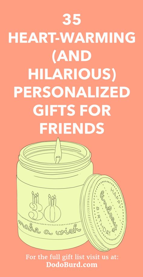 A list of personalized gifts for friends that lets you say what you want. Adult Bff Gifts, Personalized Gift Ideas For Friends, Gifts To Get Friends, Gift Boxes For Best Friend, Thoughtful Gifts For Best Friends, Handmade Gift Ideas For Best Friend, Personalized Gifts For Best Friend, Bday Gifts For Best Friend, Funny Friend Gifts