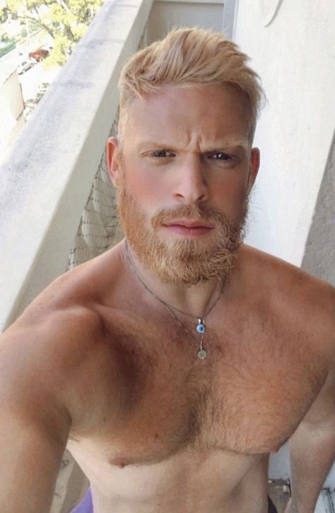 Blonde Mens Hair, Blonde Bearded Men, Blonde Beard, Ginger Blonde, Redhead Men, Ginger Beard, Awesome Beards, Mens Hair, Natural Blondes