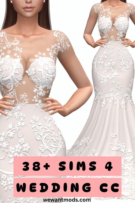 sims 4 wedding cc Sims 4 Mermaid Wedding Dress, Sims 4 Dresses Wedding, Sims 4 Wedding Headpiece Cc, Sims 4 Wedding Hair Accessories, Sims 4 Wedding Shoes Cc, Sims 4 Cc Vintage Wedding Dress, Sims Wedding Hair, Ts4cc Wedding Dress, Sims 4 Wedding Accessories Cc