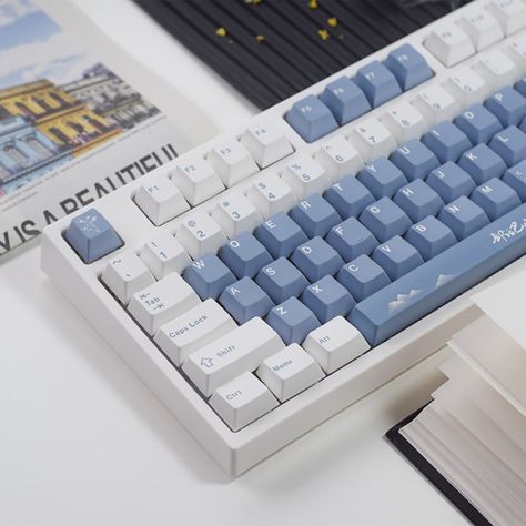 Specification:
Quantity: 131 Pcs
Height: Factory height
Characters: Coral Sea
Process: Dye-sublimation
Package: Canned
Adaptation: suitable for most mechanical keyboards such as 61/64/68/75/84/87/98/104
Compatible: Cherry MX Compatible Pretty Keyboard, Unique Keyboards, Keyboard Keys, Blue Desk, French Wall Art, Keyboard Accessories, Laptop Keyboard, Bulletin Journal Ideas, Pc Keyboard