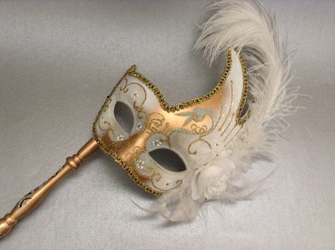 Masquerade Mask Women, Gold Masquerade Mask, Masquerade Ball Party, Masquerade Ball Mask, Ball Mask, Feather Mask, Lace Mask, White Feather, Animal Masks