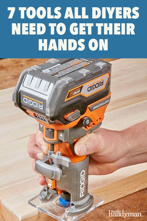 7 Tools All DIYers Need to Get Their Hands On Cool Tools For Men, Woodwork Bench, Woodshop Tools, House Repair, Workshop Layout, Woodworking Tools Workshop, Essential Woodworking Tools, Handy Man, Best Woodworking Tools