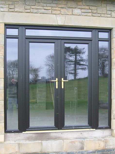 Black Vynle Patio Doors, Outdoor Sliding Doors Patio Black, Black Heritage Aluminium French Doors, Black Aluminium Sliding Doors, Contemporary Exterior Design, Sunroom Remodel, Black Patio, Aluminium Sliding Doors, Aluminium Windows And Doors