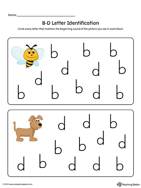 B And D Confusion, Letter Reversal Worksheets, Middle School Math Worksheets, Concentration Activities, Speaking Cards, B And D, Letter Recognition Worksheets, Letter Reversals, Letter Recognition Activities