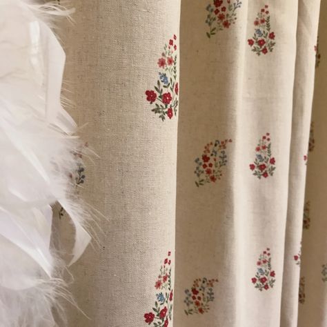 Modern Vintage Red Pink Floral Pattern Washed Linen Cotton Curtain Natural Beige Background Drapery Panel 53 Width Various Custom Lengths - Etsy Farmhouse Shades, Mood Patterns, Patterned Curtains, Bedroom Beautiful, Floral Pattern Print, Curtains Width, Pink Floral Pattern, Lined Curtains, Pencil Pleat