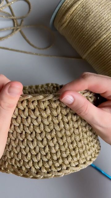 Crochet Designer on Instagram: "Tutorial, how to make crochet basket with wooden base 😊🧶 These baskets can be a perfect gift for your loved ones 🎁 I created it using 4 mm MonoMey studio cord and wooden MonoMey Studio bases 😊 Share it, if you like it!! #howtocrochet #freecrochetpattern #freecrochet #crochettutorial #crochettutorials #craftstutorial" Crochet Wooden Base Basket, Crochet Basket With Wooden Base, Crochet Basket Tutorial, Instagram Tutorial, Crochet Basket, Wooden Base, Crochet Tutorial, Loved Ones, Easy Crochet