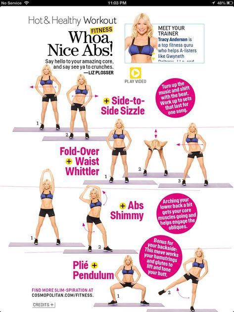 Tracy Anderson Abs, Tracy Anderson Metamorphosis, Tracey Anderson, Workouts Videos, Tracy Anderson Diet, Everyday Exercise, Tracy Anderson Workout, Tracy Anderson Method, Standing Ab Exercises