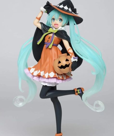 Halloween Miku, Miku Halloween, Figures Reference, Halloween Poses, Miku Outfits, Hatsune Miku Outfits, Miku Figures, Halloween Figurine, Doll Customizing