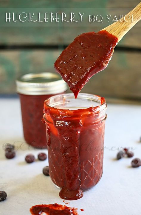 Huckleberry BBQ Sauce Bbq Dipping Sauce, Huckleberry Recipes, Thm Dinner, Homemade Bbq Sauce Recipe, Beef Brisket Recipes, Canning Ideas, Bbq Sauces, Traeger Recipes, Savory Meals