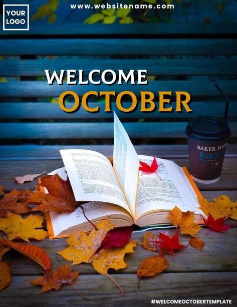 Welcome october template October Template, Welcome October, Online Ads, Google Analytics, Design