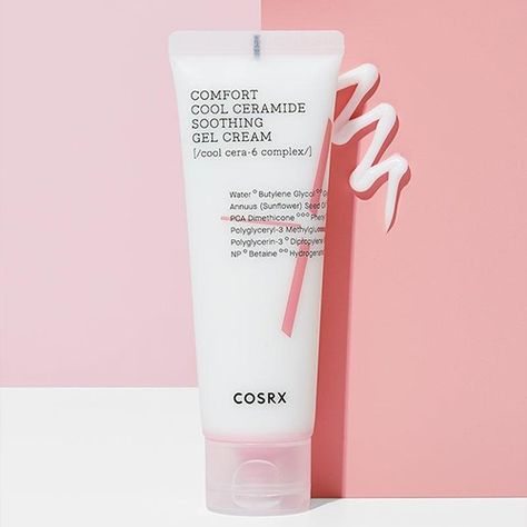 COSRX Balancium Comfort Cool Ceramide Soothing Gel Cream 85ml Cosrx Skin Care, Travel Size Beauty Products, Soothing Gel, Beauty Supplements, Korean Skin Care, Peppermint Leaves, Korean Skin, Licorice Root Extract, Skin Care Cream