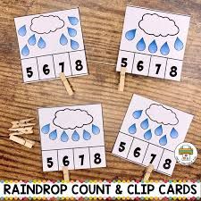 Rain Preschool Activities, Rain Preschool, Rain Crafts, Weather Activities Preschool, Spring Lesson Plans, Cloud Activities, Weather Activity, Folder Activities, Weather Theme