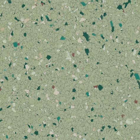 Tarkett Cortina Grand Sweet Pea Green Terrazzo, Kitchen Floors, Terrazzo Design, Room Visualizer, Green Product, Composition Design, Scene Design, Square Tile, Commercial Flooring