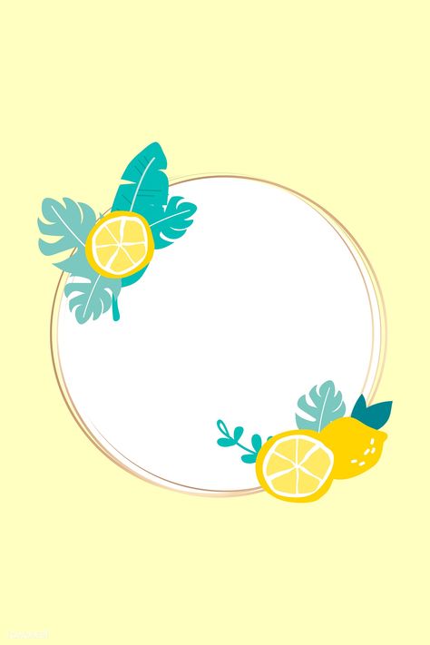 Summer Frame, Lemon Design, Lemon Logo Design, Lemon Logo, Lemon Background, Lemon Invitations, Cake Logo Design, Lemon Patterns, Photo Frame Design