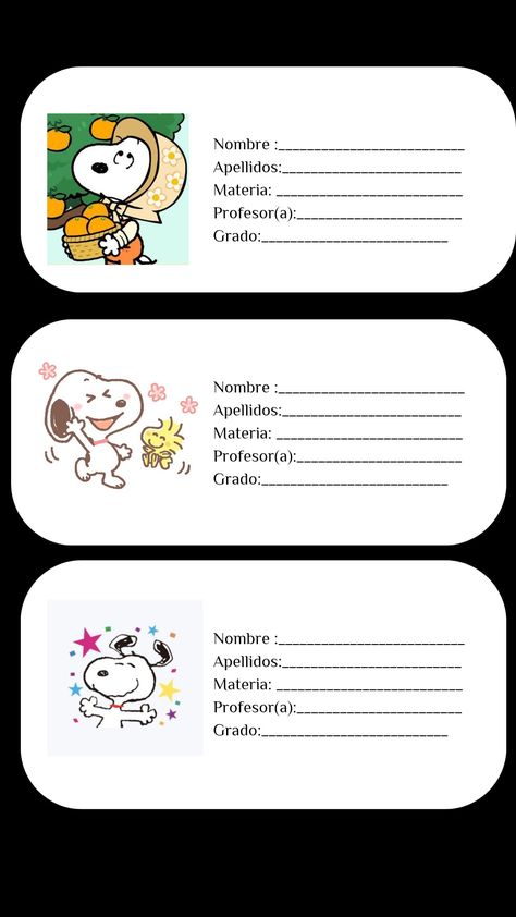 Snoopy School, Scrapbook Gift, School Labels, Back 2 School, Snoopy Love, Bullet Journal School, School Stickers, Journal Aesthetic, Bullet Journal Doodles