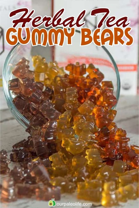 These deliciously adorable Herbal Tea Gummy Bears are loaded with gut-healing gelatin, polyphenols, and antioxidants. These are perfect for kids' snacks or a way to boost your health at any time in a delicious way. #paleo #paleorecipes #paleodiet #paleoliving #paleomeals #paleodishes #healthyfood #healthyrecipes #healthymeals #bestpaleorecipes#paleosnacks #gummybears #healthysnacks #herbaltea #herbalteasnacks Paleo Cakes, Healthy Gummies, Homemade Gummies, Paleo Drinks, Gummies Recipe, Best Paleo Recipes, Bear Recipes, Paleo Dishes, Paleo Life