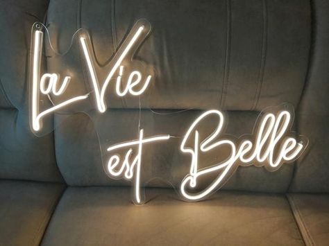 Champagne Wall Neon Sign, Ooh La La Neon Sign, It Was All A Dream Neon Sign, Live Laugh Love Neon Sign, Paris Apartment Decor, Cheers Led Sign, Neon Bedroom, Neon Wall Art, Garden Decor Projects