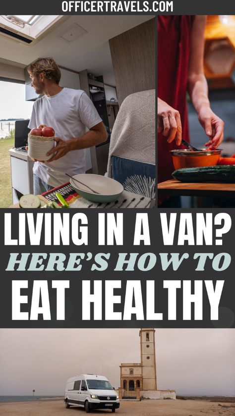 Discover how to stay healthy with simple and nutritious van life food options. From easy van life meals to one pot meals van life style, this guide shares quick recipes that are perfect for life on the road. Explore van life food storage tips and smart ways to keep fresh ingredients in your van. Whether you're looking for cheap van life meals or healthy options, these ideas will help you fuel your adventures while eating well! Cheap Van Life, Van Life Food, Van Life Meals, Campervan Storage Ideas, Cheap Van, Living In A Van, How To Eat Healthy, Healthy Balanced Diet, Dry Food Storage