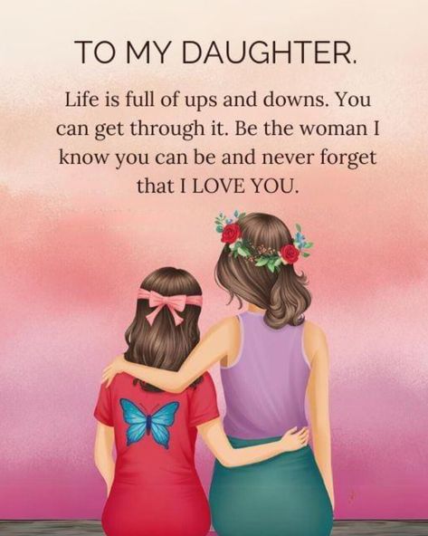 Moms Have Feelings Too Quotes, Happy Birthday Beautiful Daughter, Mother Daughter Mermaids, Love My Daughter Quotes, Mother Son Love, Letter To Daughter, Sweet Pictures, Daughter's Birthday, Monkey Girl