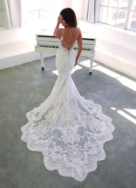 Blue By Enzoani, Wedding Day Dresses, Couture Wedding Gowns, Backless Wedding, Dream Wedding Ideas Dresses, Lace Bridal Gown, Couture Wedding, Backless Wedding Dress, Mermaid Dresses