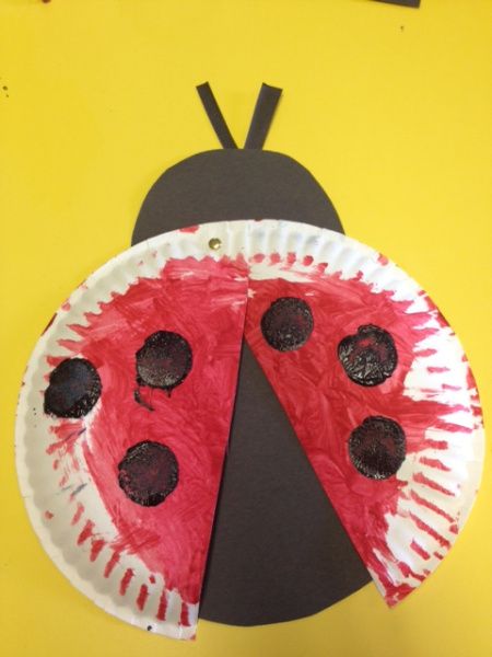 paper plate lady bug craft Ladybugs Preschool, Paper Plate Animals, Bug Activities, Insects Preschool, Ladybug Theme, Insect Crafts, Paper Plate Crafts For Kids, Ladybug Crafts, Bug Crafts