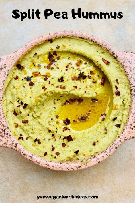 This easy split pea hummus recipe is a delicious, creamy alternative to a classic hummus. With dried green peas as the base, it's cheap to make, filled with nutrition and addictive to eat! Try out this green split pea recipe and watch as it becomes a staple in your house as sandwiches, dips and more. | Vegan Recipes | Plant Based | Vegan Dips | Vegan Sandwich Filling | Vegan Split Pea Recipes | #yumveganblog #vegan #hummus #splitpeas #splitpeahummus #plantbased Split Pea Recipe, Split Pea Hummus, Pea Hummus Recipe, Vegan Sandwich Filling, Vegan Split Pea, Green Peas Recipes, Pea Hummus, Tartiflette Recipe, Classic Hummus