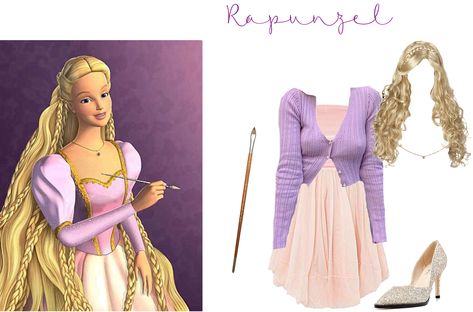 Rapunzel Outfit, Rapunzel Aesthetic, Barbie Rapunzel, Cartier Necklace, Barbie Outfits, Outfit Maker, Outfit Shoplook, Barbie Clothes, Rapunzel