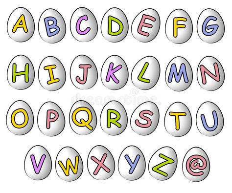 Easter Fonts, Oodles Of Doodles, White Illustration, Christmas Icons, Word Pictures, Color Vector, Icon Set Vector, Stock Photography Free, Fonts Alphabet