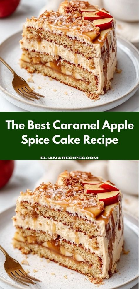 Searching for a quick and delicious treat? This Caramel Apple Spice Cake recipe combines tender apples with rich caramel, creating a scrumptious dessert that's perfect for holidays or cozy family dinners. Caramel Spice Cake, Caramel Apple Spice Cake, Apple Spice Cake Recipe, Spice Cake Recipe, Caramel Apple Spice, Apple Spice Cake, Apple Caramel, Spice Cake Recipes, Caramel Glaze