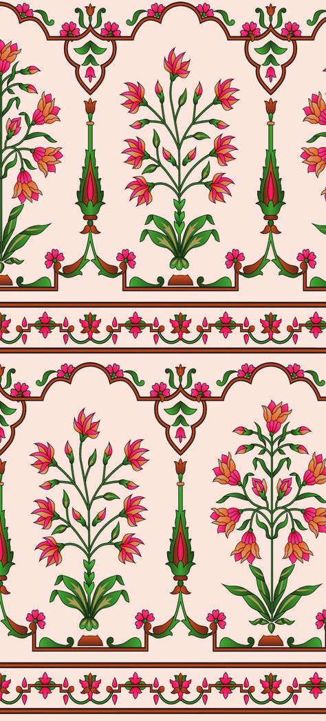 Mughal ,Mughal Art, Mughal Prints, Mughal Digital Design, Digital Prints, Textile Prints Kashmiri Motifs, Mughal Prints, Kani Pattern, Mughal Flowers, Motif Vector, Laces Design, Prints Textile, Mughal Flower, Asif Ali