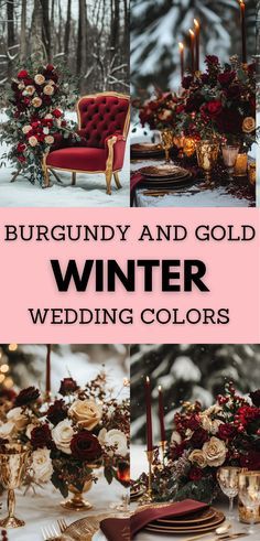 Gold Winter Wedding, Dyi Wedding, New Years Eve Weddings, Winter Wedding Colors, Dad Sneakers, Burgundy And Gold, Burgundy Wedding, Be Real, New Fashion Trends