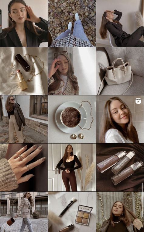 Instagram Feed Goals, Instagram Feed Tips, Best Instagram Feeds, Brown Theme, Instagram Feed Planner, Feed Goals, Instagram Feed Layout, Instagram Theme Feed, Instagram Feed Ideas Posts