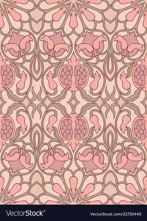 Art Nouveau Pomegranate, Hades Town, Pomegranate Vector, Carpet Wallpaper, Pomegranate Pattern, Pomegranate Print, Pomegranate Art, History Tattoos, Pomegranate Design