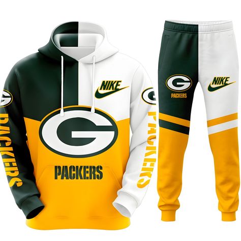 Green+Bay+Packers+Superior+Tracksuit+Hoodie+And+Sweatpants Bay Outfit, Green Bay Packers Clothing, Green Bay Packers Hoodie, Hoodie And Sweatpants Set, Hoodie And Sweatpants, Sweatpants Set, Green Bay Packers, Green Bay, Autumn Winter