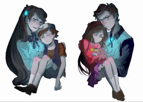 Reverse Gravity Falls. Dipper and Mabel Dipper X Mabel, Anime Gravity Falls, Reverse Pines, Monster Falls, Reverse Gravity Falls, Fall Anime, Gravity Falls Dipper, Desenhos Gravity Falls, Gravity Fall