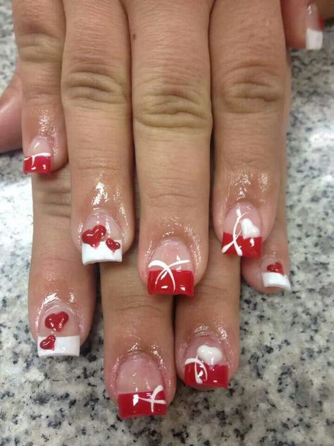 Valentines Nail Art Designs, Heart Nail Designs, Red Nail Art, Apartment Modern, Special Nails, Valentine Nail Art, February Nails, Finger Nail Art, Nail Designs Valentines